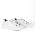 Zapatillas London de piel blanca
