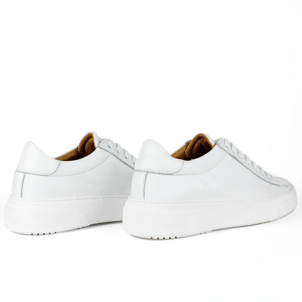 Zapatillas London de piel blanca