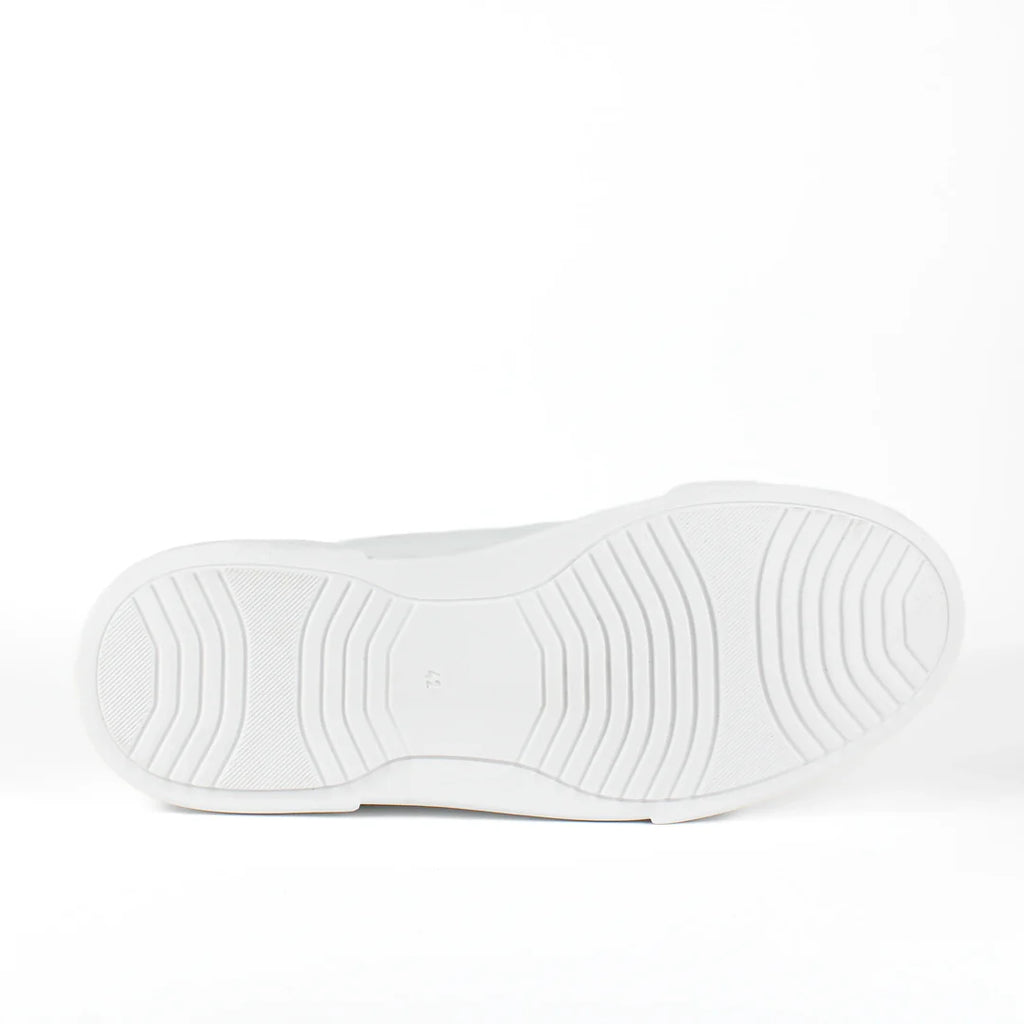 Zapatillas London de piel blanca