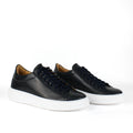 Zapatillas London de piel negra