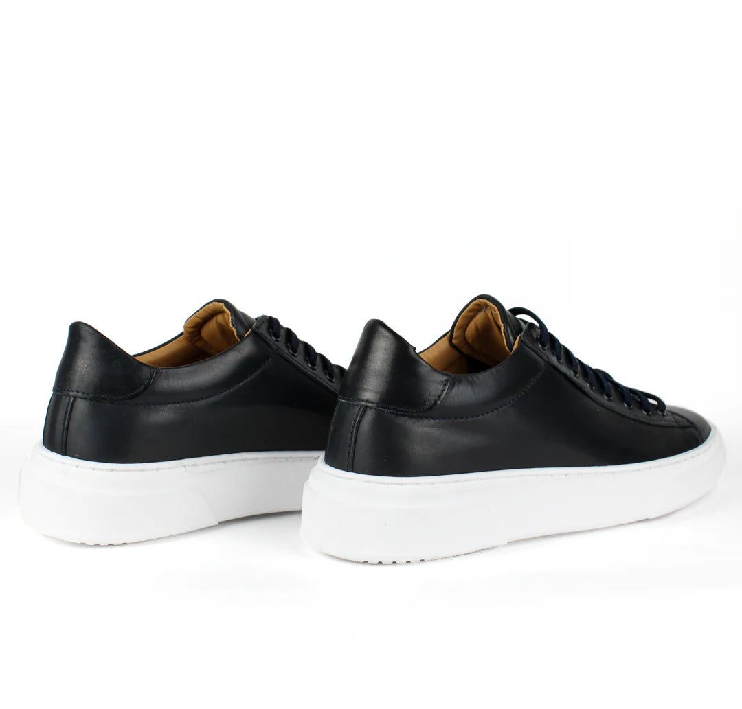 Zapatillas London de piel negra