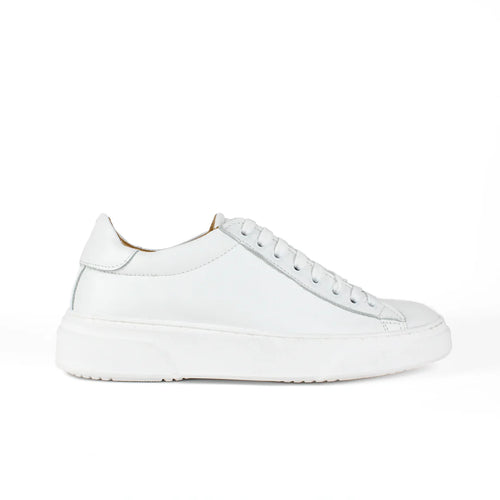 Zapatillas London de piel blanca